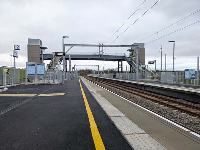 East Linton station platforms: East Linton station platforms