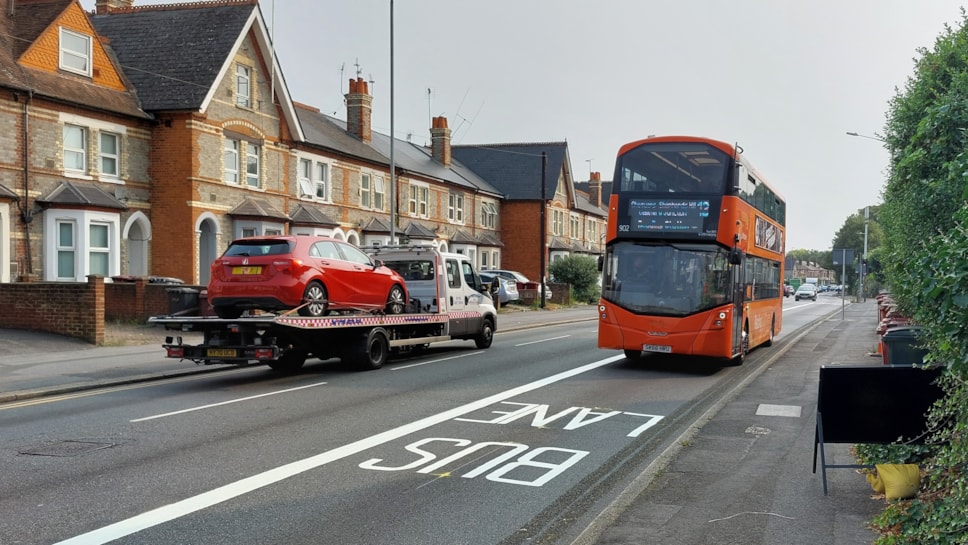London Rd bus lane orange 13(E)