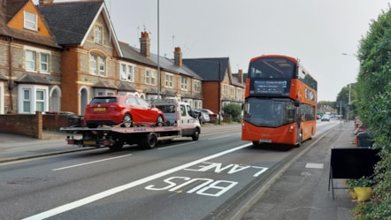 London Rd bus lane orange 13(E)