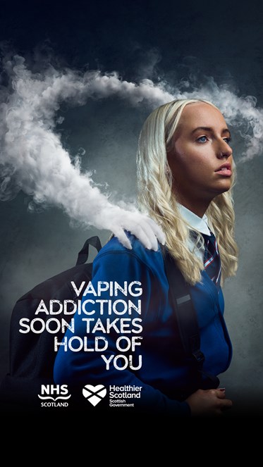 9x16 - Girl - Messaging for Young People - Social Static - Vaping Addiction Campaign