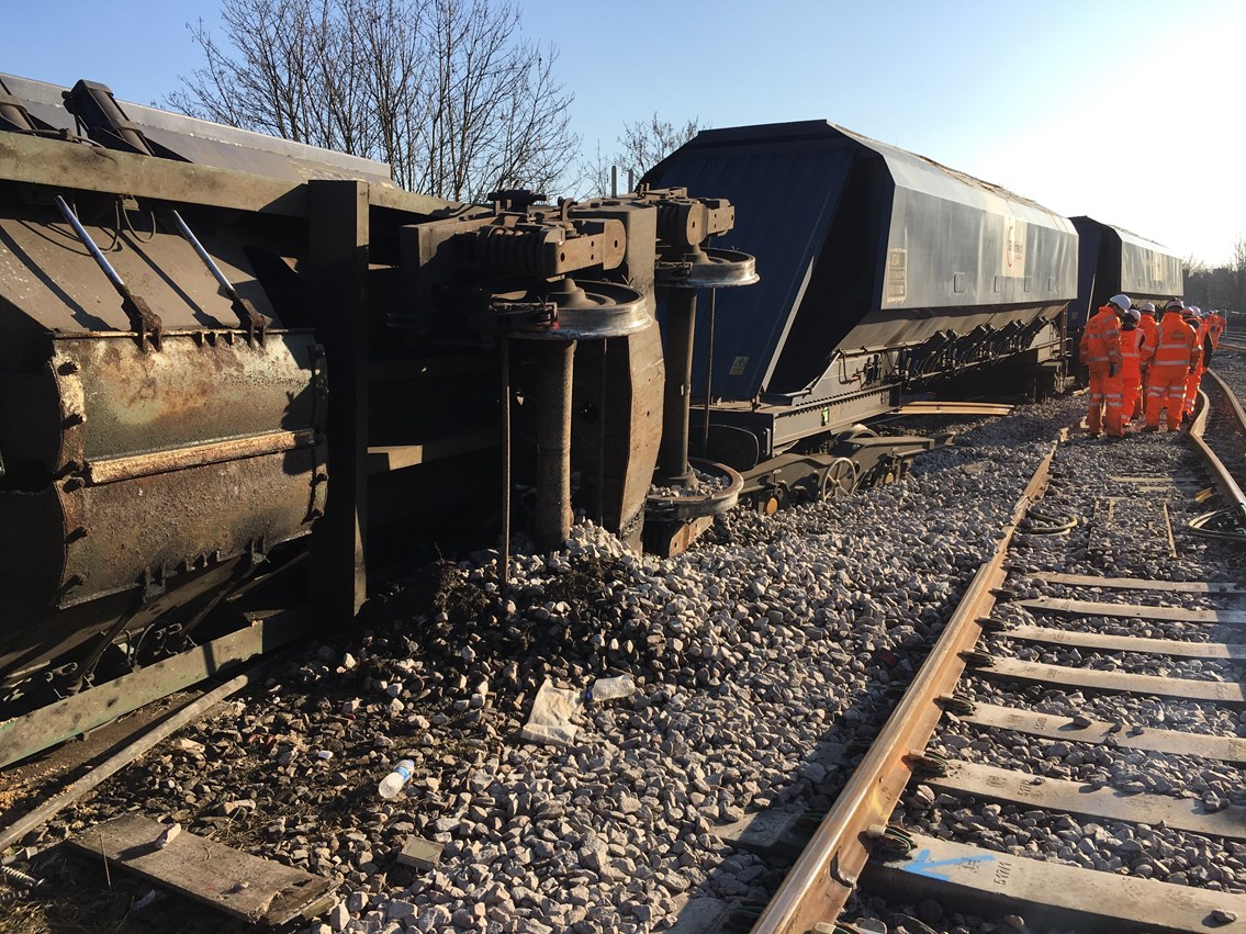 Lewisham freight train partial derailment