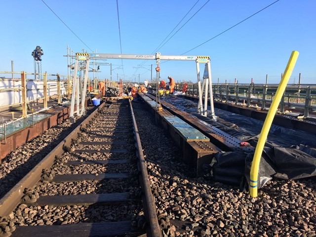 Bridge work between Ely and Kings Lynn