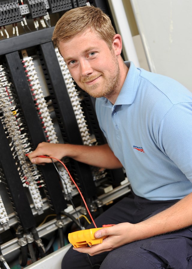 Network Rail apprentice, Simon Kent, Doncaster